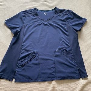 Navy Scrub Top